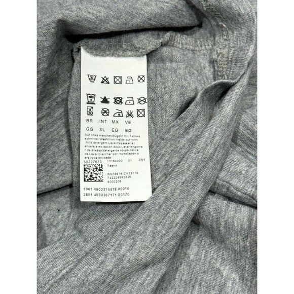 Hugo Boss Orange Label Sz XL Shirt Men's Gray Graphic Cotton T-Shirt Classic - Picture 5 of 8